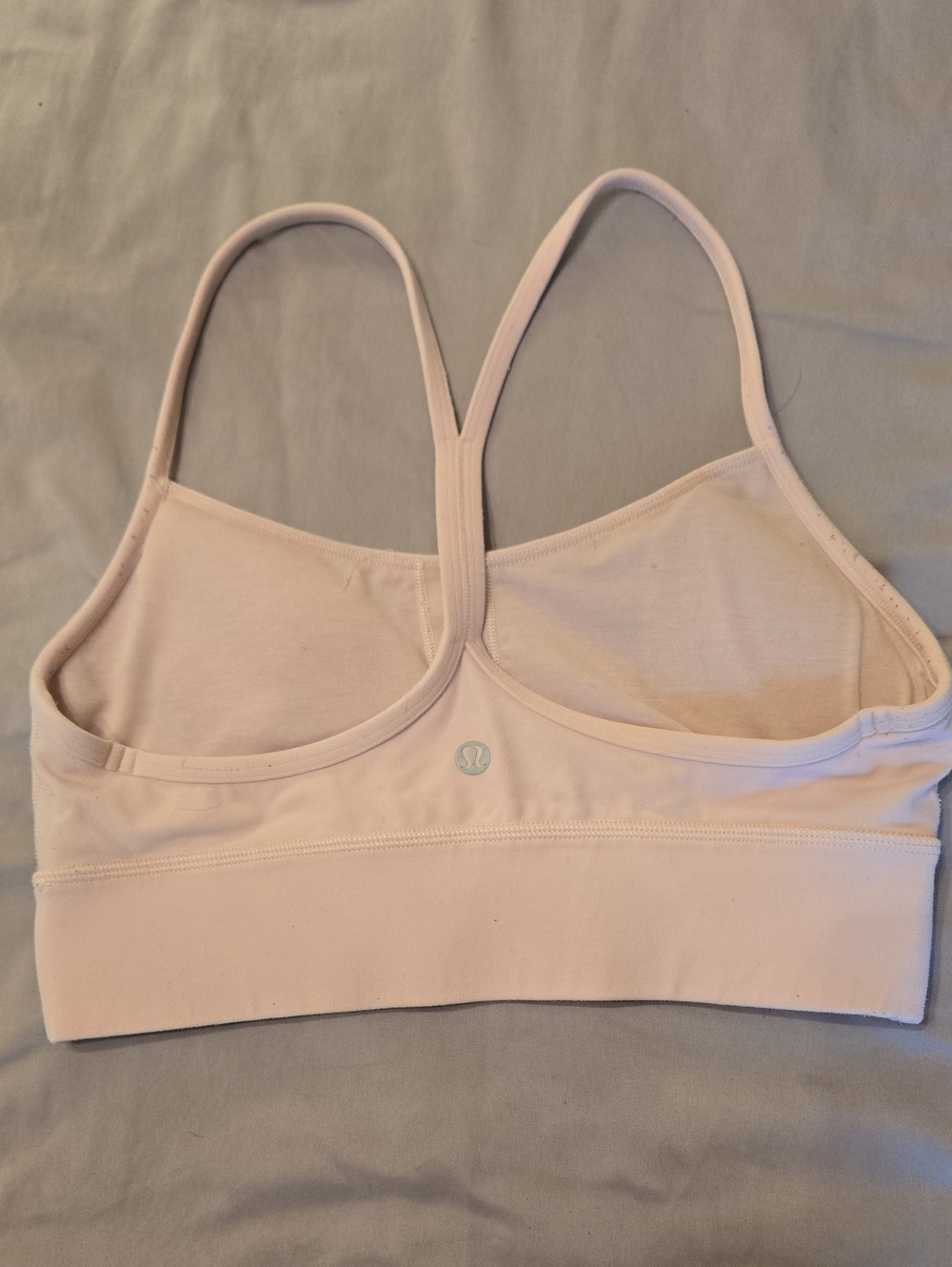 lululemon athletica Pale Pink Strappy Racerback Sports Bra